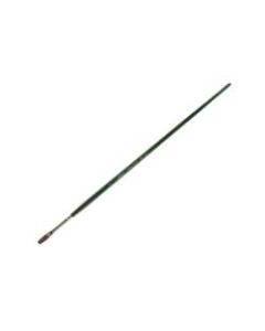 Silver Brush Ruby Satin Series Long-Handle Paint Brush 2501, Size 2, Flat Bristle, Synthetic, Multicolor