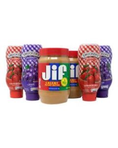 Smuckers Peanut Butter And Jelly Bundle, Pack Of 6 Jars