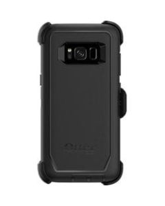 OtterBox Defender Carrying Case (Holster) Smartphone - Black - Synthetic Rubber Cover, Polycarbonate Shell - Belt Clip