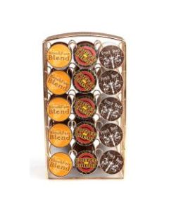 Mind Reader Metal Mesh K-Cup Pod Storage Carousel, Gold