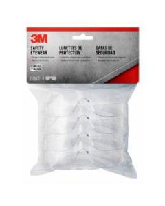 3M Safety Eyewear Anti-Scratch, 90953H4-DC, Clear, Clear Lens, 4 per Pack