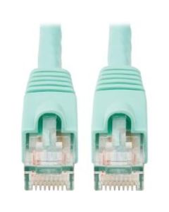 Tripp Lite 10ft Augmented Cat6 Cat6a Snagless 10G Patch Cable RJ45 Aqua 10ft - 10 ft Category 6a Network Cable for Network Device - First End: 1 x RJ-45 Male Network - Second End: 1 x RJ-45 Male Network - 10 Gbit/s - Patch Cable - 24 AWG - Aqua