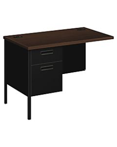 HON Metro Classic Desks Component (HP3236L), Mocha Laminate, Black Paint