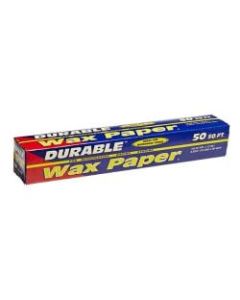 Hoffman Wax Paper Rolls, 12in x 50ft, Pack Of 24 Rolls