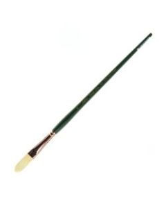 Silver Brush Grand Prix Paint Brush Series 1027, Size 8, Filbert Extra Long Bristle, Hog Hair, Green