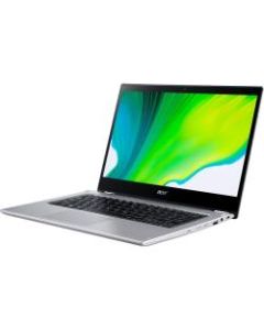 Acer Spin 3 SP314-54N SP314-54N-314V 14in Touchscreen 2 in 1 Notebook - Full HD - Intel Core i3-1005G1 Dual-core 1.20 GHz - 8 GB RAM - 128 GB SSD - Pure Silver - Windows 10 Pro - Intel UHD Graphics, CineCrystal - 11 Hour Battery