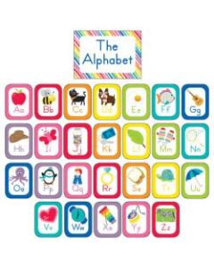Schoolgirl Style Just Teach Bulletin Board Set, Alphabet Cards, Pre-K - Grade 2, Pack Of 27