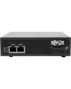 Tripp Lite 8-Port Console Server Cellular Gateway Dual GB NIC & SIM, 4G LTE - Twisted Pair - 2 x Network (RJ-45) - 4 x USB - 8 x Serial Port - 1000Base-X - Gigabit Ethernet - Management Port - Rack-mountable, Desktop - TAA Compliant