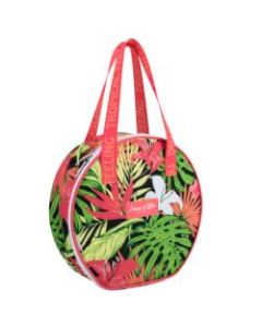 Trailmaker Round Lunch Bag, 10inH x 10inW x 3-1/2inD, Tropical
