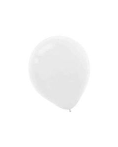 Amscan Glossy Latex Balloons, 9in, Frosty White, 20 Balloons Per Pack, Set Of 4 Packs