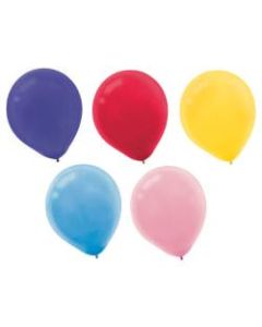 Amscan Glossy Latex Balloons, 9in, Assorted Colors, 20 Balloons Per Pack, Set Of 4 Packs