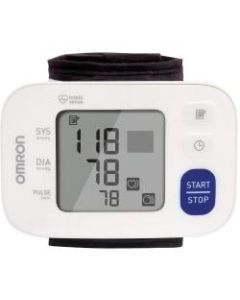 Omron 3 Series Wrist Blood Pressure Monitor - For Blood Pressure - Irregular Heartbeat Detection, Hypertension Indicator, Bluetooth Connectivity, Memory Storage, Clinically Validated, LCD Display, Easy-to-read Display