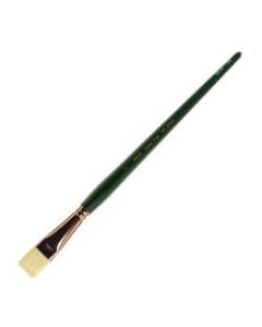 Silver Brush Grand Prix Paint Brush Series 1002, Size 12, Bright Bristle, Hog Hair, Green
