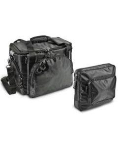 AutoExec Business Case With 15in Laptop Pocket, With Tablet Case, 11inH x 16inW x 8 1/2inD, Black/Gray