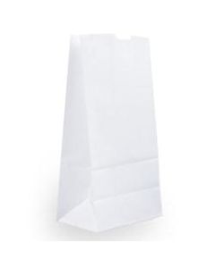 JAM Paper Medium Kraft Lunch Bags, 9 3/4 x 5 x 3, White, Pack Of 25 Bags