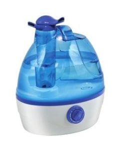 Comfort Zone Ultrasonic Cool Mist Humidifier .6 Gallon - Ultrasonic, Cool Mist - 2.40 quart - 6.76 fl oz/Day - White, Blue