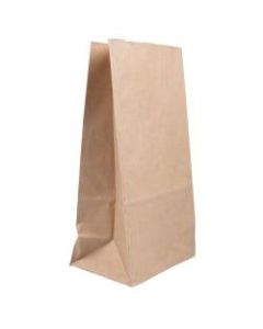 JAM Paper Kraft Lunch Bags, Large, 11 x 6 x 3 3/4, Brown, Pack Of 25 Bags