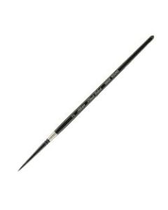 Silver Brush 3000S Black Velvet Series Paint Brush, Size 2, Round Bristle, Squirrel Hair/Synthetic Filament, Multicolor