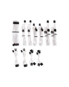 CORSAIR Premium individually sleeved pro kit (Type 4, Generation 4) - Power cable kit - 2 ft - white