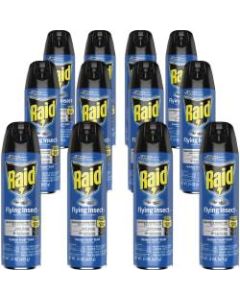 Raid Flying Insect Spray - Spray - Kills Mosquitoes, Flies, Wasp, Hornet, Asian Ladybeetle, Yellow Jacket, Boxelder Bug, Fruit Fly, Gnats, Moths - 15 fl oz - Off White - 12 / Carton