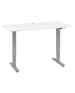 Move 40 Series by Bush Business Furniture Height-Adjustable Standing Desk, 60in x 30in, White/Cool Gray Metallic, Standard Delivery