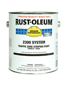 Rust-Oleum High-Performance 2300 System Inverted Striping Paint, 1 Gallon, Matte Yellow