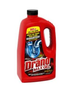Drano Max Gel Clog Remover, 80 Oz, Pack Of 6 Bottles