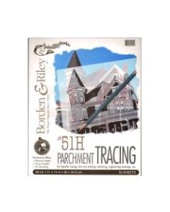 Borden & Riley No. 51H Parchment Tracing Paper, 11in x 14in, 38 Lb, Transparent, 50 Sheets