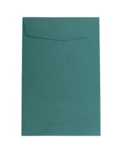 JAM Paper Open-End 6in x 9in Catalog Envelopes, Gummed Closure Teal, Pack Of 25 Envelopes