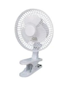 Optimus F-0600 - Cooling fan - clip-on - 6 in - white