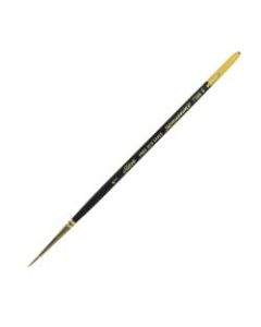 Silver Brush Renaissance Series Short-Handle Paint Brush, Size 1, Round, Sable, Multicolor