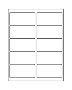 Business Source Bright White Premium-quality Shipping Labels - 2in x 4in Length - Permanent Adhesive - Rectangle - Laser, Inkjet - White - 10 / Sheet - 250 Total Sheets - 2500 / Pack