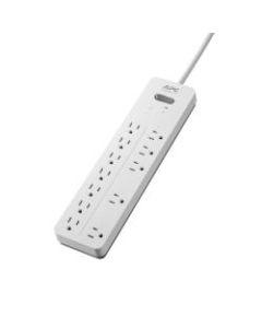 APC Home Office SurgeArrest 12-Outlet Surge Protector, 6ft Cord, White, PH12W