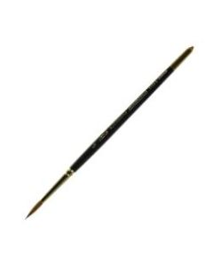 Silver Brush Renaissance Series Short-Handle Paint Brush, Size 6, Round, Sable, Multicolor