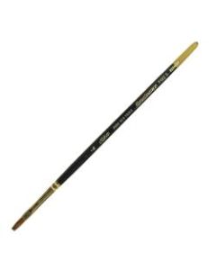 Silver Brush Renaissance Series Short-Handle Paint Brush, Size 4, Bright, Sable, Multicolor