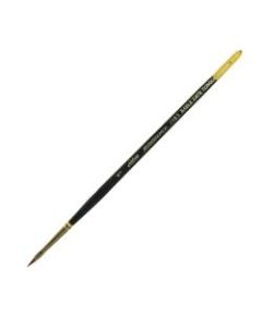 Silver Brush Renaissance Series Short-Handle Paint Brush, Size 1, Cats Tongue, Sable, Multicolor