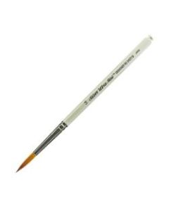 Silver Brush Ultra Mini Series Paint Brush, Size 14, Taklon Filament, Liner Bristle, Pearl White