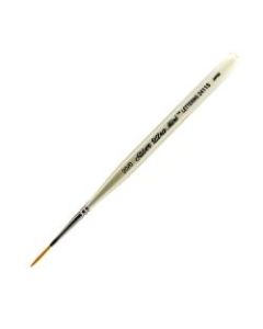 Silver Brush Ultra Mini Series Paint Brush, Size 20, Liner Bristle, Taklon Filament, Pearl White