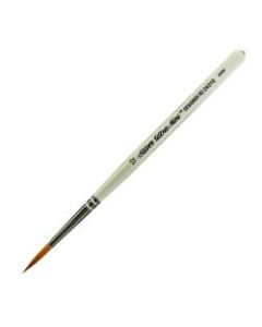 Silver Brush Ultra Mini Series Paint Brush, Size 12, Designer Round, Taklon Filament, Pearl White