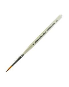 Silver Brush Ultra Mini Series Paint Brush, Size 8, Designer Round, Taklon Filament, Pearl White