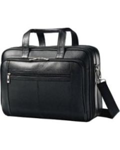 Samsonite Checkpoint Friendly Leather Business Case - Notebook carrying case - 15.6in - black