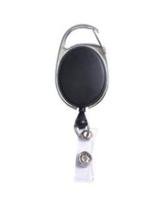 SICURIX Quick Clip ID Card Reel, Black, 1 Each