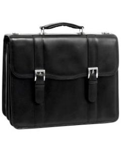 McKleinUSA FLOURNOY Double Compartment Laptop Case, Black