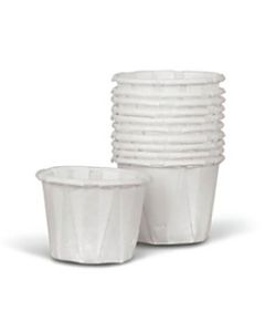 Medline Disposable Paper Drinking Cups, 1 Oz, White, 250 Cups Per Box, Case Of 20 Boxes