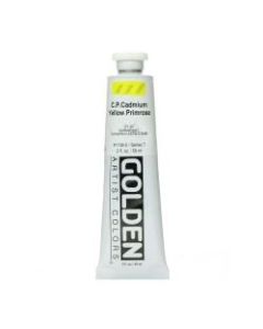 Golden Heavy Body Acrylic Paint, 2 Oz, Cadmium Yellow Primrose (CP)