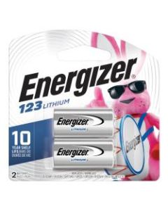 Energizer 123 3-Volt Photo Lithium Batteries, Pack Of 2