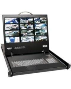 Tripp Lite 16-Port IP Rack Console Cat5 KVM Switch 19in LCD 1+1 User 1URM - 16 Computer(s) - 19in - 16 x RJ-45 Keyboard/Mouse/Video - 1U Height