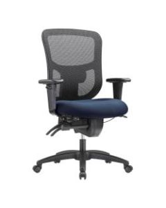 WorkPro 9500XL Series Ergonomic Mesh/Premium Fabric Mid-Back Big & Tall Chair, Black/Navy