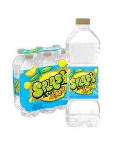 Nestle Splash Natural Lemon Flavored Water Beverage, 16.9 Oz, Case of 6 Bottles