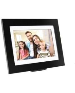 Brookstone PhotoShare Friends and Family Smart Frame 8in Black - 8in Digital Frame - Black - 1920 x 1080 - 16:9 - Slideshow, Message Mode, Clock - Built-in 8 GB - Built-in Speaker - USB - Wireless LAN - Freestanding, Wall Mountable